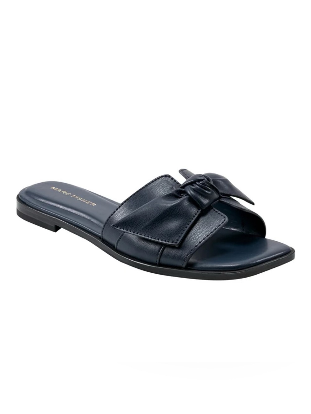 Marc Fisher Finey Flat Bow Sandal | Navy